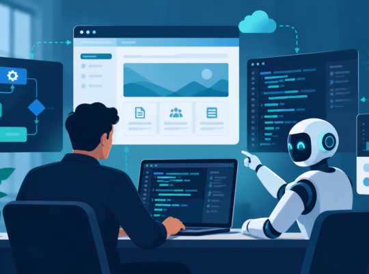 Developer using AI as a pair programmer to test and improve a SharePoint solution